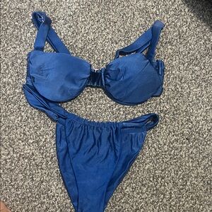 Elegant Blue Bikini Set